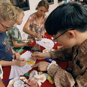 [04/23] Acrylic painting workshop : Songkran fair at National museum